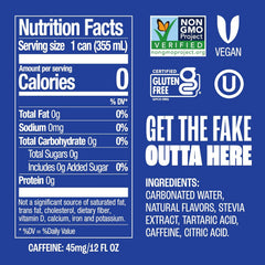 Zevia Zero Sugar Soda, Cola, 16 oz Cans (12-Pack) – Naturally Sweetened, Non-GMO Project Verified, Gluten-Free, Vegan