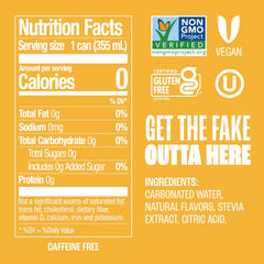 Zevia Zero Sugar Soda, Cream Soda, 16 oz Cans (12-Pack) – Naturally Sweetened, Non-GMO Project Verified, Gluten-Free, Vegan